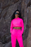 Luxe Athleisure Cropped & Tracksuit Set